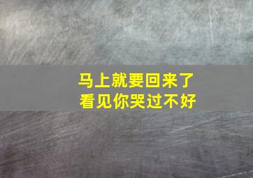 马上就要回来了 看见你哭过不好